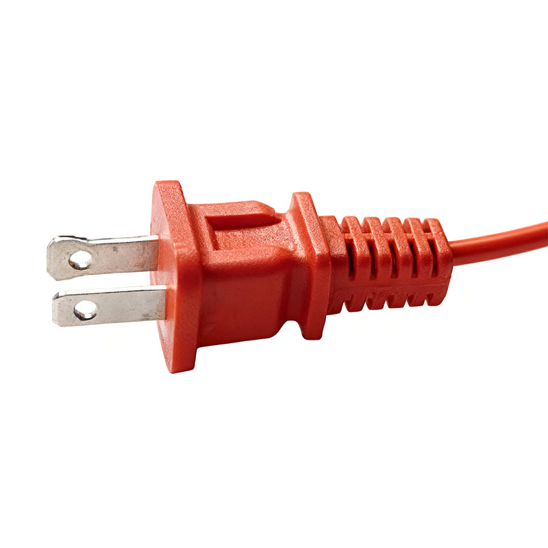 Ổ cắm dẹt 2 chân tiêu chuẩn Mỹ Dây nguồn tròn 2 chân