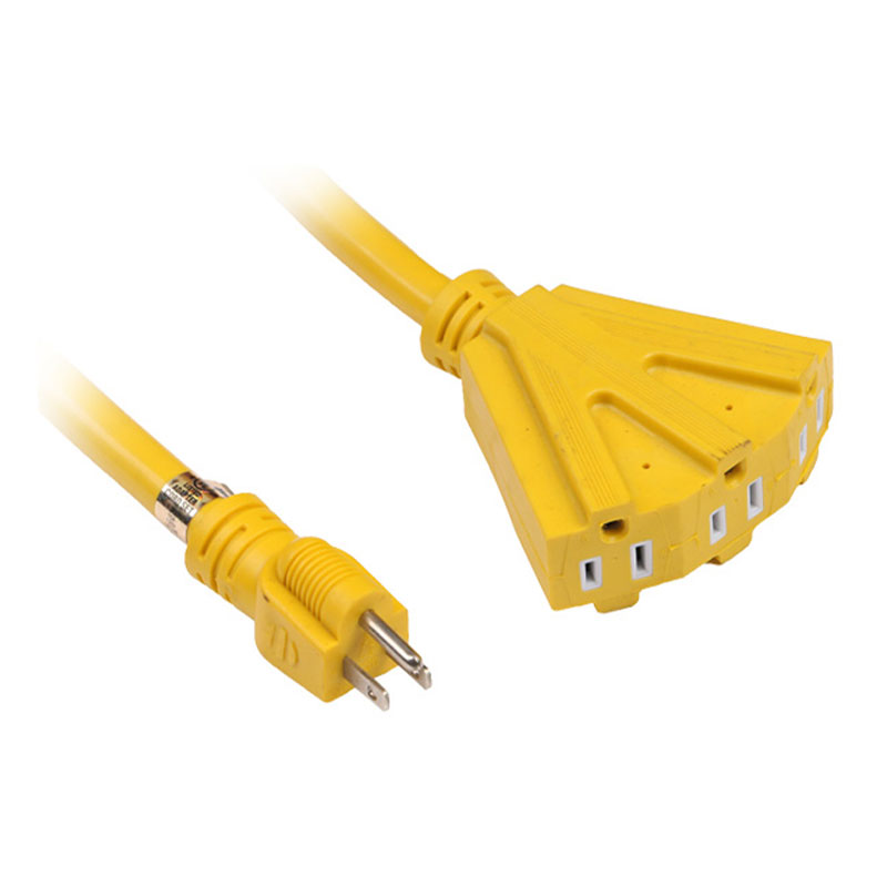 Dây nối dài phích cắm hạng nặng của Hoa Kỳ với 3 đầu ra FP-674,FP-678