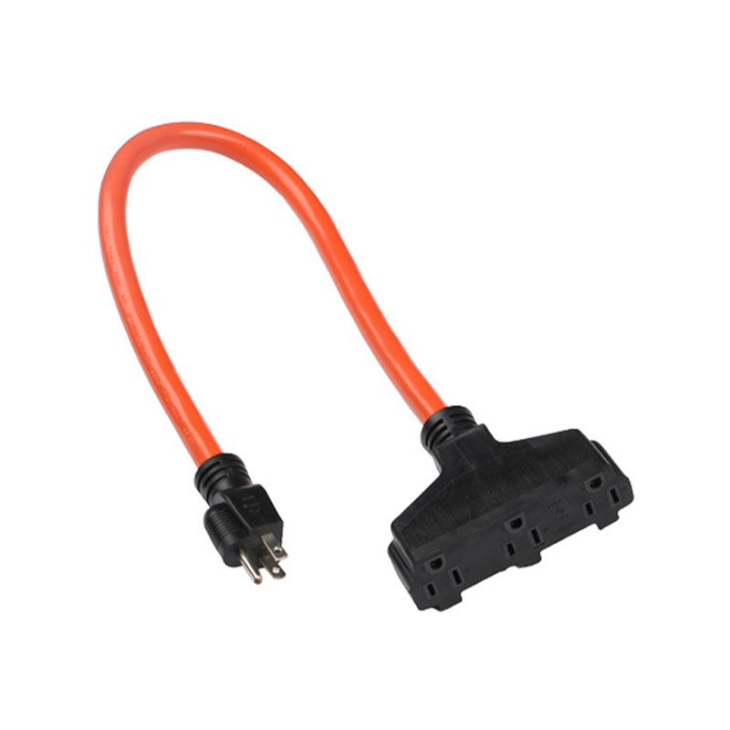 Dây nối dài phích cắm hạng nặng của Hoa Kỳ với 3 đầu ra FP-674,FP-678