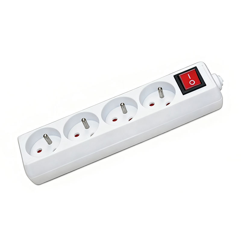 Ổ cắm mở rộng có thể thu vào Schuko của EU Ổ cắm điện có công tắc Rocker